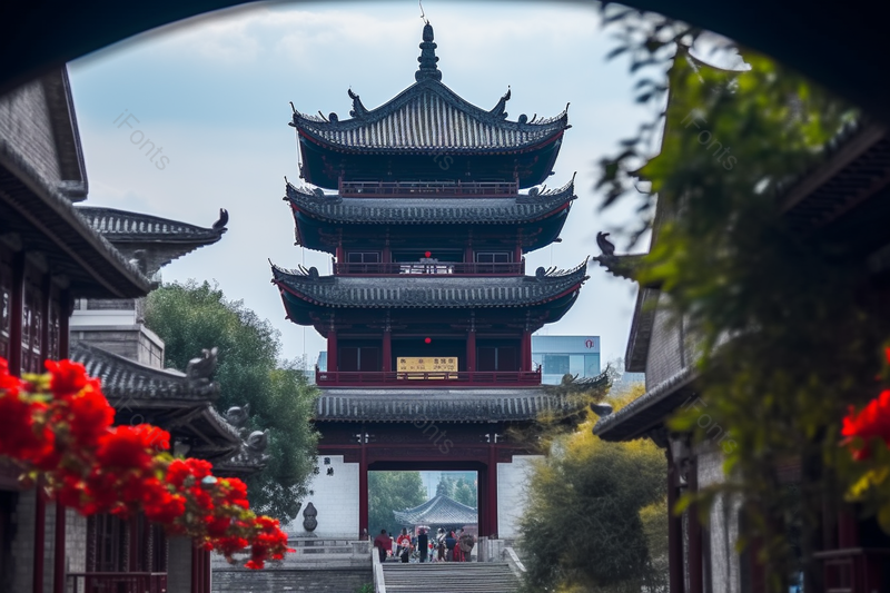 大理古城古建筑旅游木质建筑城市摄影旅游城,高清,摄影图,摄影图片,图片大全,摄影图免费下载